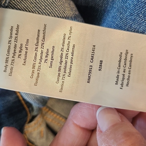 Indigo Blue NWT Size XS Blue motherhood Maternity overalls distre… - Picture 16 of 16